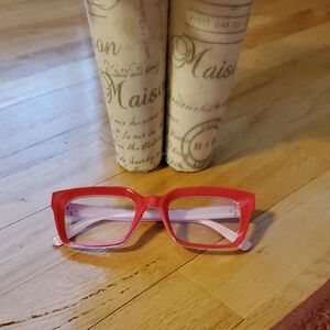 Stylish Pink Rectangle Women's Glasses
